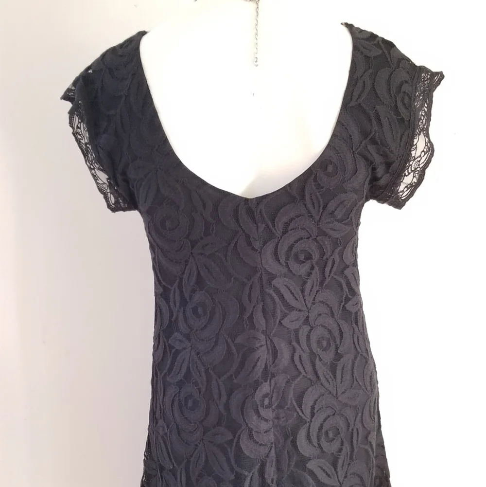 Fire los angeles Black Lace sleeveless Mini Dress